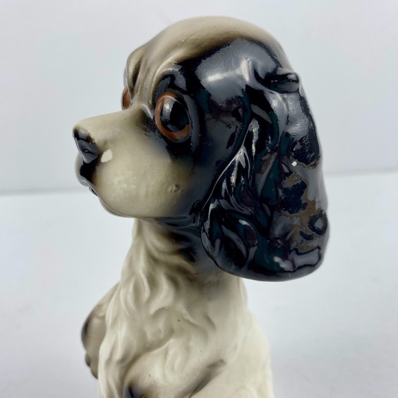 Vintage Cocker Spaniel Dog Figurine, Big Eyes, Begging, 5 inch Ceramic, Japan - Picture 4 of 7